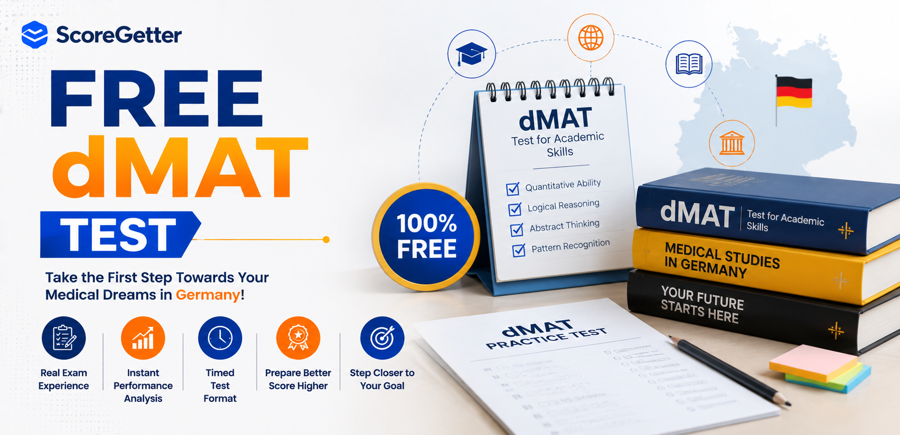 Free dMAT test at ScoreGetter test Portal